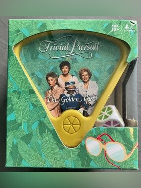 New- Hasbro Trivial Pursuit The Golden Girls - Green & Yellow Box